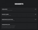 Menu Le Schatzy - Les desserts 