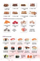 Menu Yoshi - Les yakitoris suite, sashimi et sushi