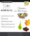 Carte et menu de Pont de l'ill à La Wantzenau — Le menu de saison