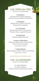Carte et menu de Boulangerie Pâtisserie Banette à Lipsheim — Les spécialités et les classiques