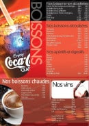 Menu Pizza Alanya - Les boissons et les vins