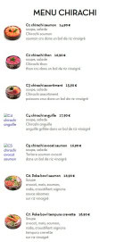 Menu Tokyo Sushi - Les menus chirachi