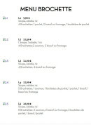 Menu Tokyo Sushi - Les  menus brochettes