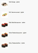 Menu Tokyo Sushi - Sushi suite