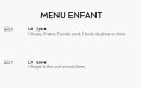 Menu Tokyo Sushi - Les menus enfanrts