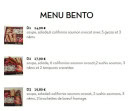 Menu Tokyo Sushi - Les menus bentos