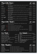 Menu Pizza le 44 - Les pizzas suite, pasta, salades,...