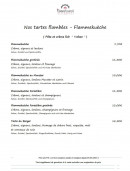 Carte et menu de Au Vieux Fournil à Gambsheim — Les tartes flambées
