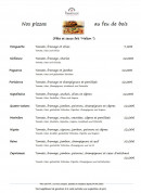 Carte et menu de Au Vieux Fournil à Gambsheim — Les pizzas