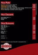 Menu Le Parc - Plats, desserts et boissons 