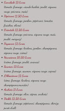 Menu La Casa des kneckes - Les pizzas page 2
