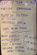 Menu Au Port du Canal - Un exemple de menu