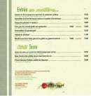 Carte et menu de Aux Trois Poissons à Colmar — Entrées et côté mer
