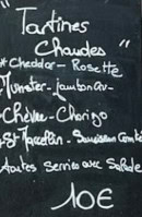 Menu Café des Marchands - Extrait de la carte