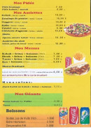 Menu Kebab Du Nord - Les assiettes, menus et boissons,...
