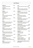 Menu L’Adriatico - Les pizzas