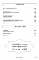 Menu L’Adriatico - Les entrées et menus