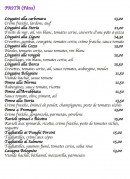 Menu La Storia - Les pates