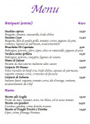 Menu La Storia - Les entrées et risotto