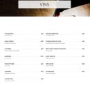 Menu Le Zinc - Vins