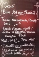 Menu Les Racines - Exemple de menu du jour