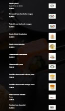 Menu Suki - Les desserts page 2