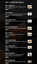 Menu Suki - Rolls signature