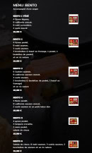 Menu Suki - Les menus bentos