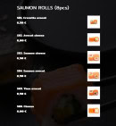 Menu Suki - Saumon rolls