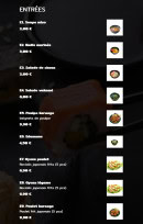 Menu Suki - Les entrées