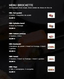Menu Suki - Les menus brochettes