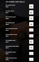 Menu Suki - California maki