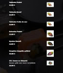 Menu Suki - Les plats chauds suite
