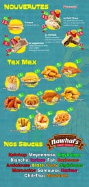 Menu Allo Tacos - Nouveautés, tex mex et sauces