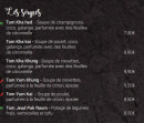 Menu Chili Thai - Les soupes