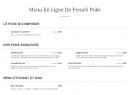 Menu French Poke - Menu étudiant, signature poke et ses compositions