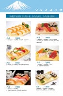 Menu Fujisan - Les menus sushi, maki et sashimi