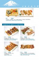 Menu Fujisan - Les menus mixtes suite et menus brochettes