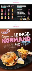 Menu L'atrya - Les boissons et offres promos