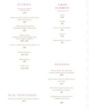 Carte et menu de L'Auberge Du Zoo à Mulhouse — Entrées, tartes...