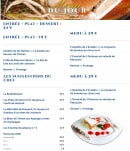 Carte et menu de Le Bistrot à Huitres à Mulhouse — Les menus du midi