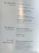 Menu Le Grand Comptoir - Les desserts, glaces, ...