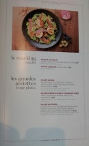 Menu Le Grand Comptoir - Les snacking, grandes assiettes