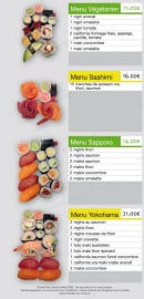 Menu Oh Sushi Bar - Les menus à emporter suite
