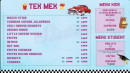 Menu Sixtie's - Tex mex et menus