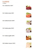 Menu Sushi GM - Sashimi