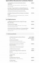 Carte et menu de La Flammerie à Ribeauville — Spécialités, entrées et plats