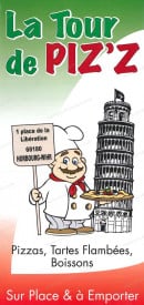 Carte et menu La Tour de Piz'z Horbourg Wihr