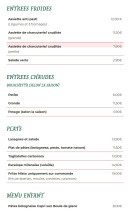 Carte et menu de La Stazione à Montreux Vieux — Les entrées et plats