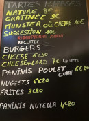 Menu Bar la Scud' - Exemple de menu